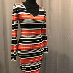 Striped Sweater dress